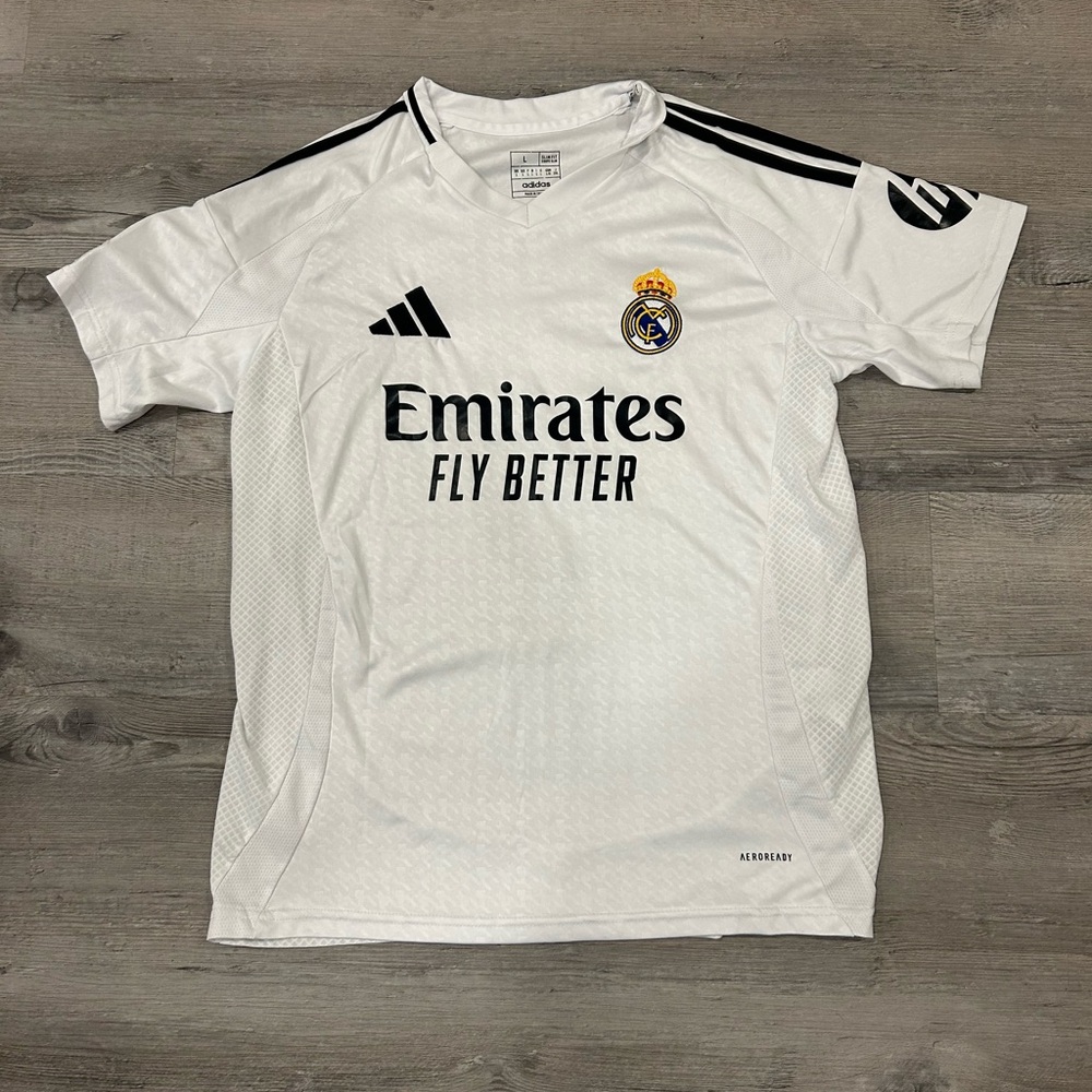 Real Madrid Mbappe White Soccer Jersey